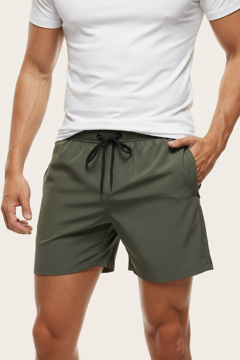 Men's Quick-Dry Swim Shorts - Classic Design Lightweight Board Shorts, Comfortable Beach Pool Summer Holiday Wear
