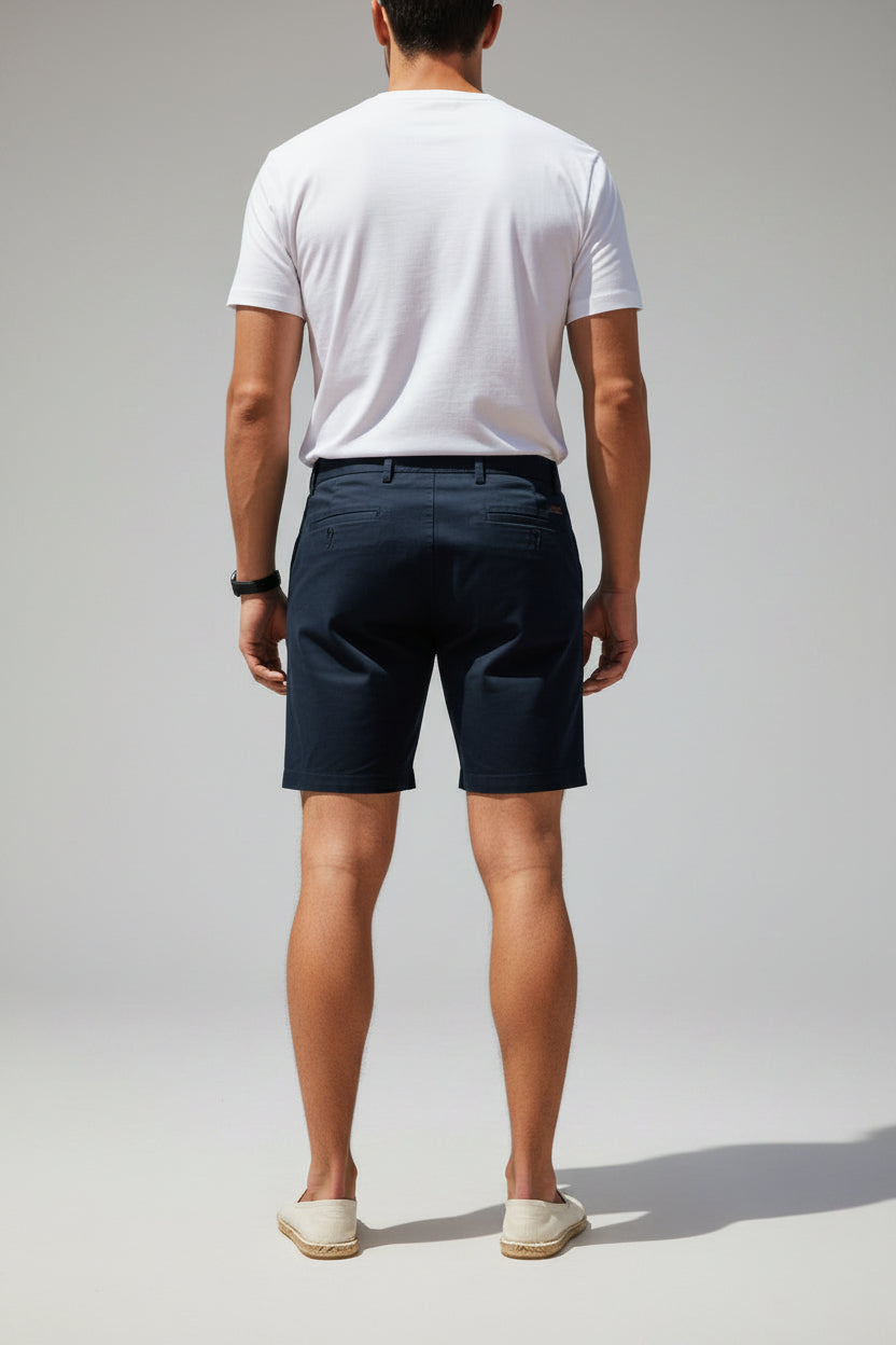 Men's Hybrid Performance Shorts - Quick-Dry Stretch Boardshorts, Everyday Active Casual Walks, Classic Navy