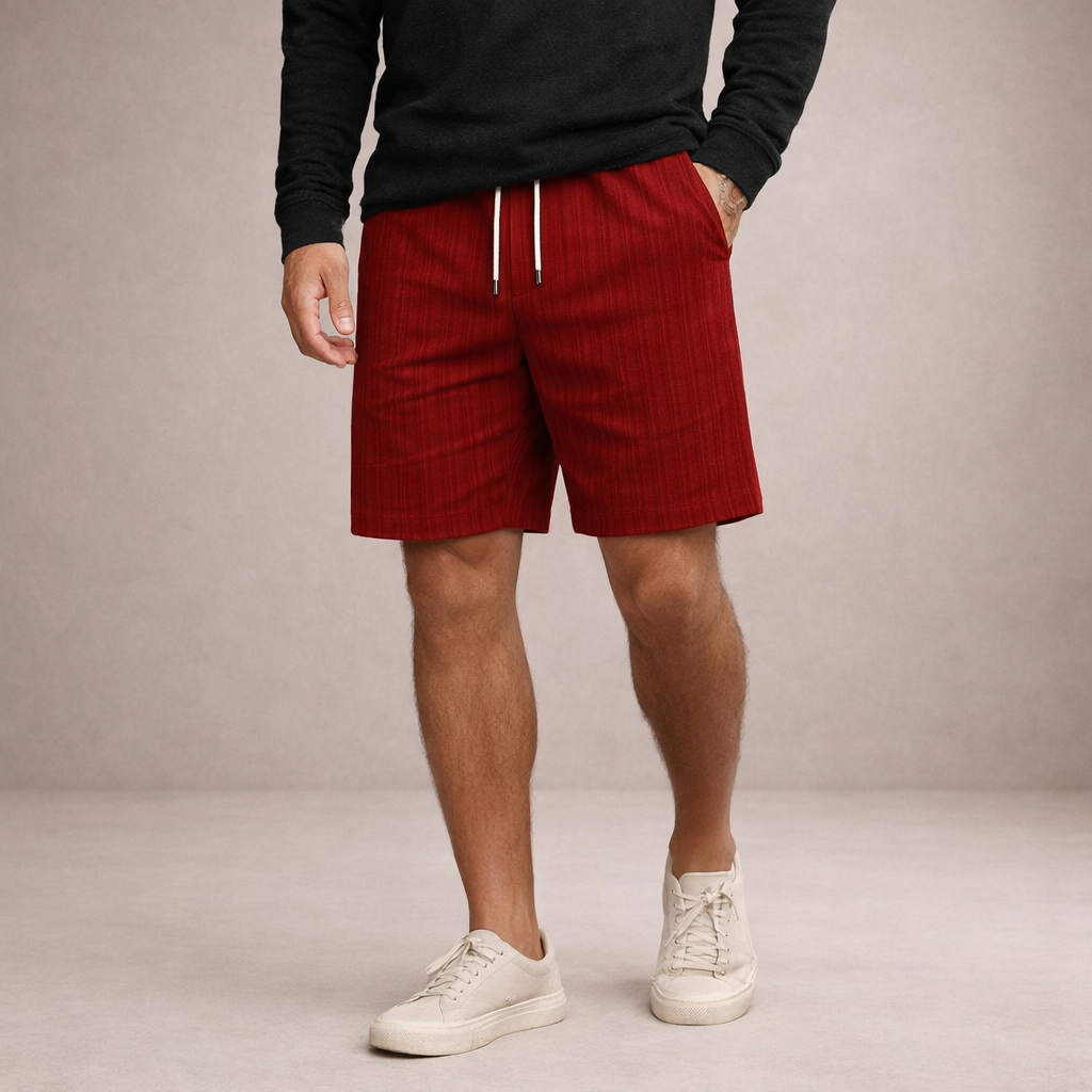 Men’s Drawstring Linen Summer Shorts Casual Relaxed Fit