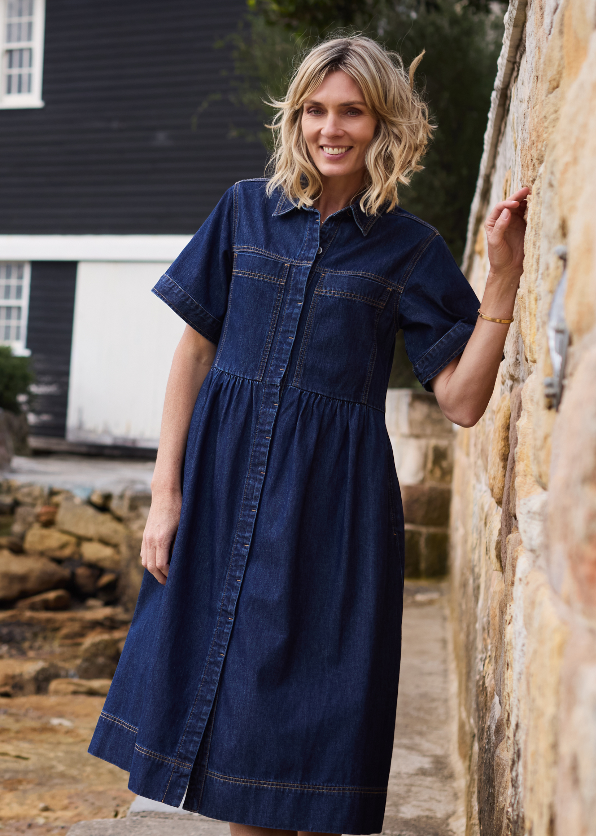 HARLEY DENIM DRESS - INDIGO