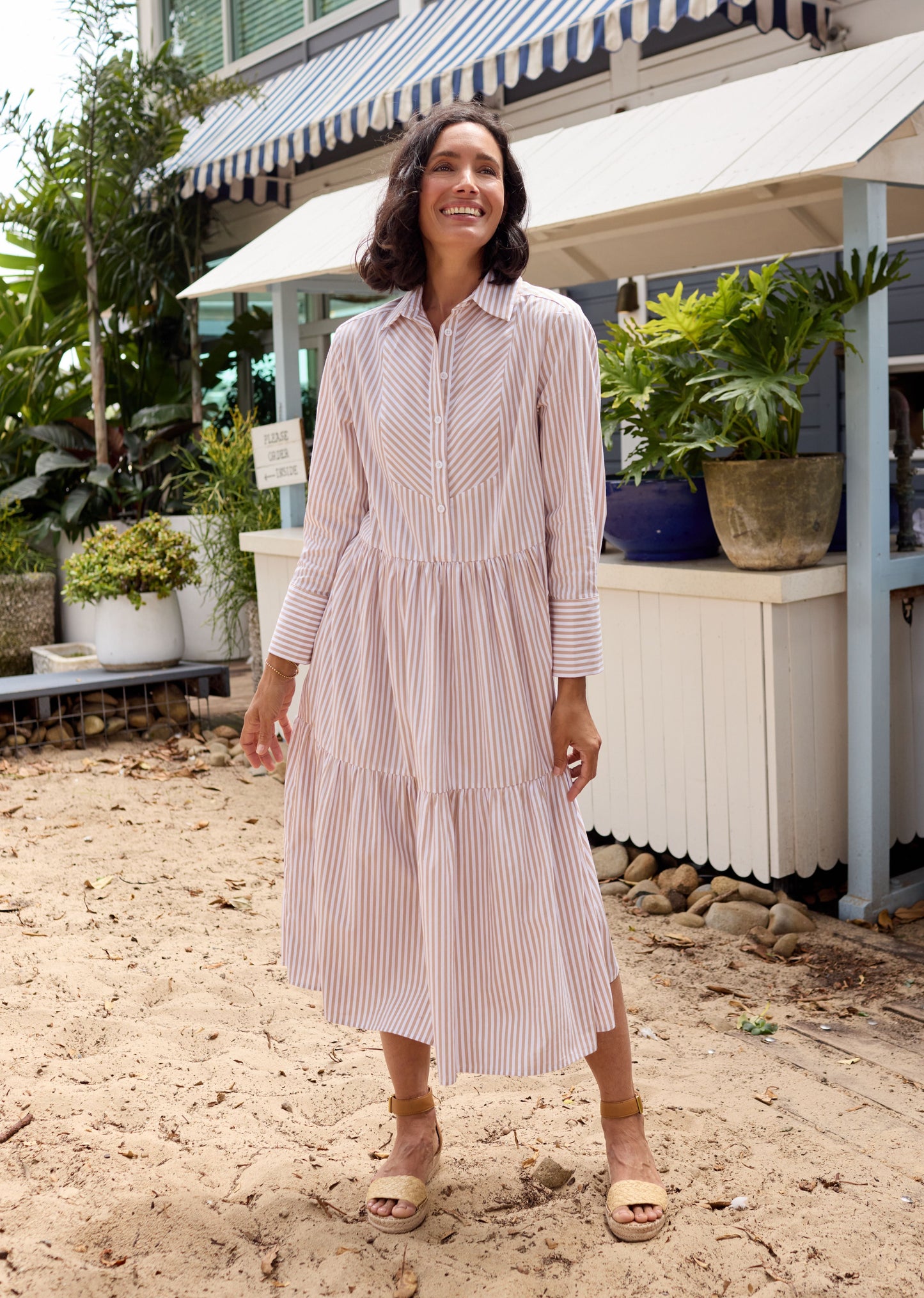 JASMINE SHIRTDRESS - SAND