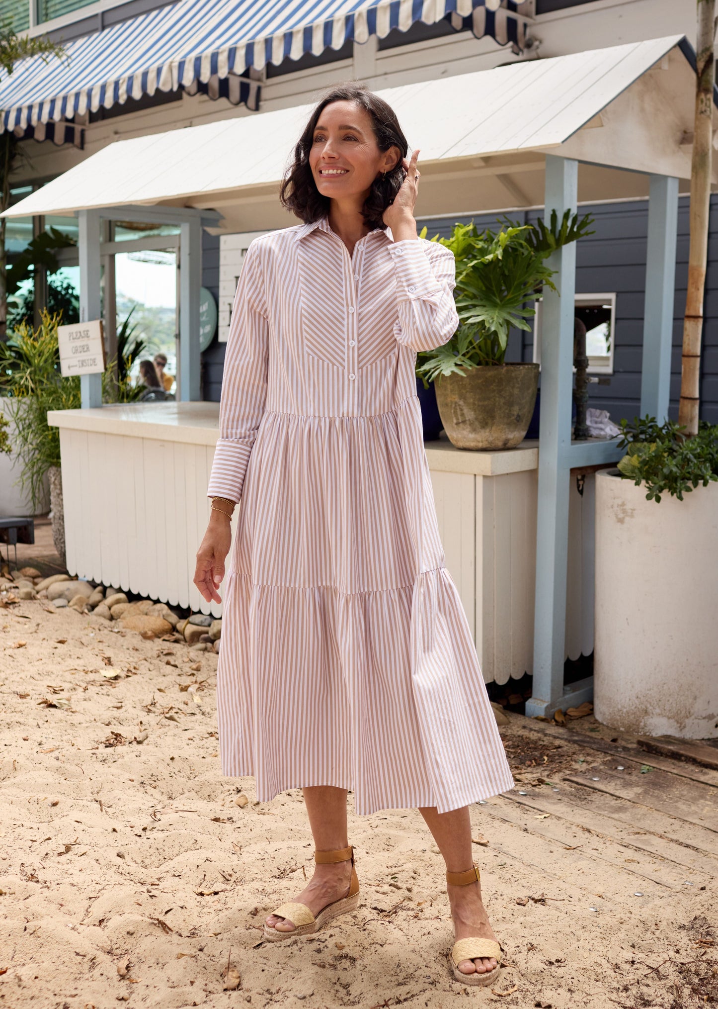 JASMINE SHIRTDRESS - SAND