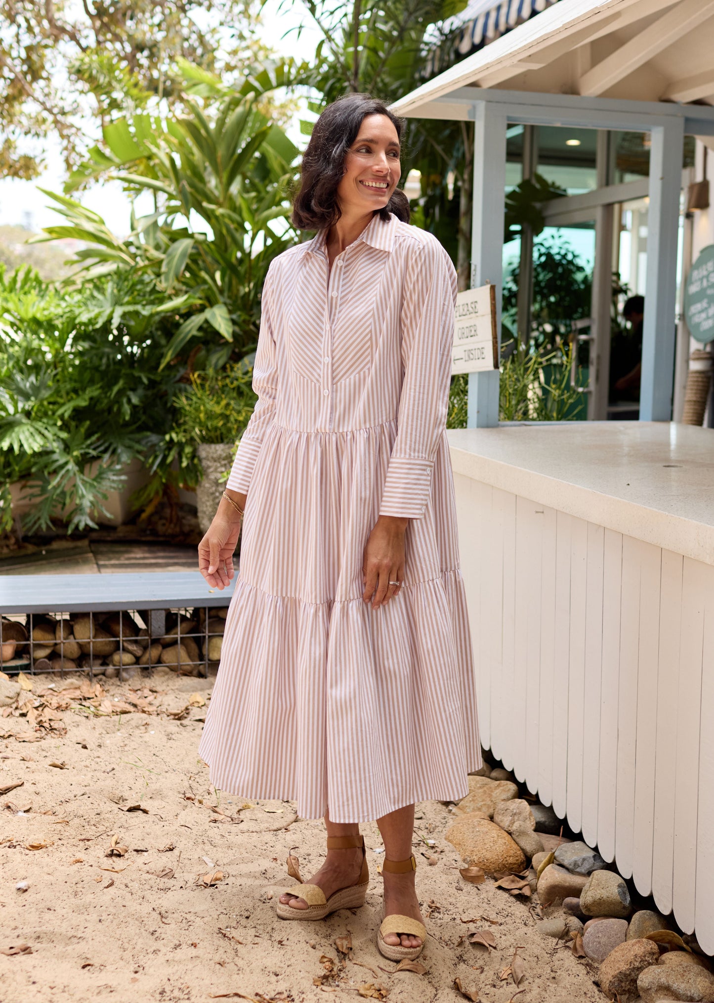 JASMINE SHIRTDRESS - SAND