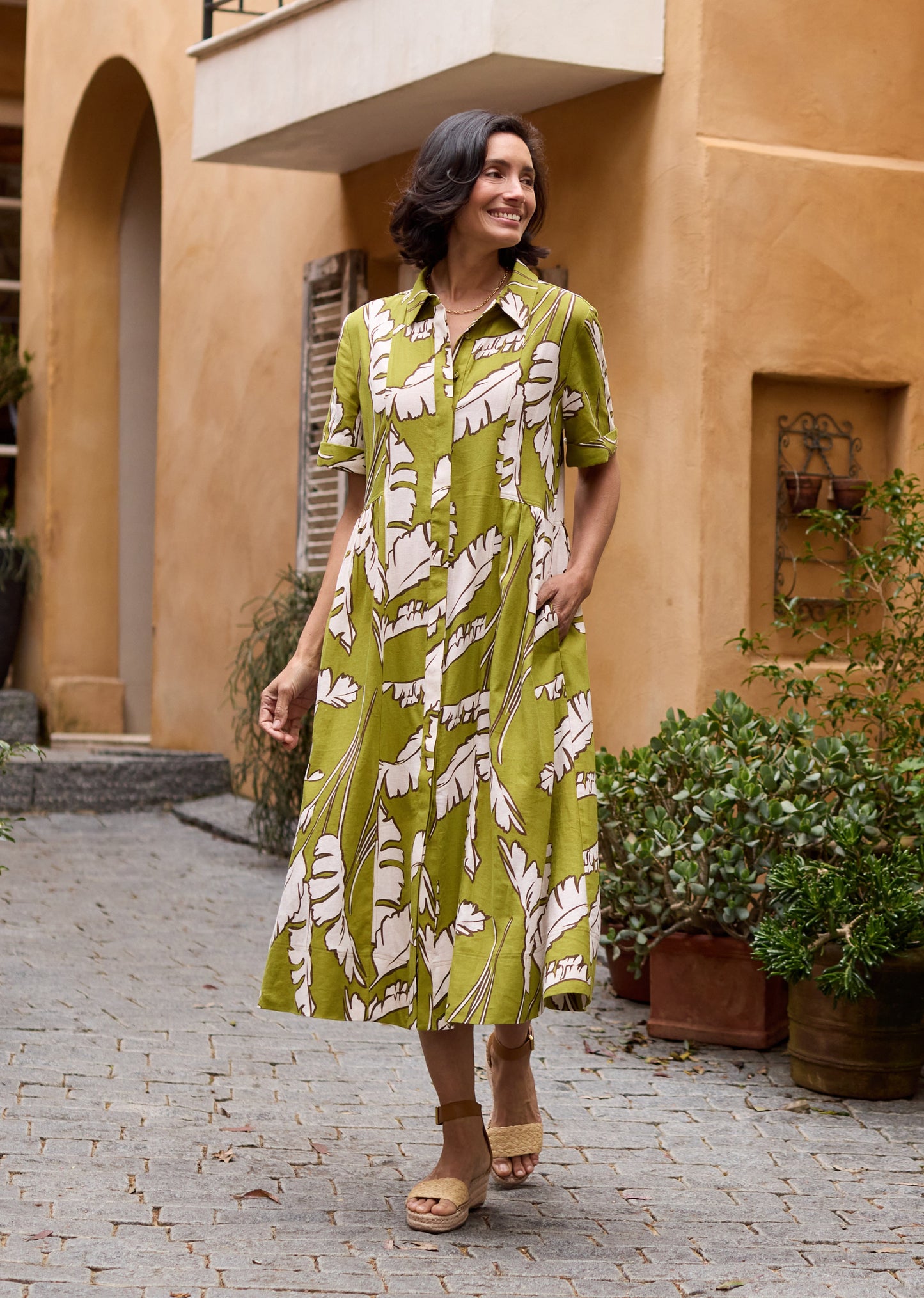 GISELLE SHIRTDRESS - ANOUK PRINT - PETITE