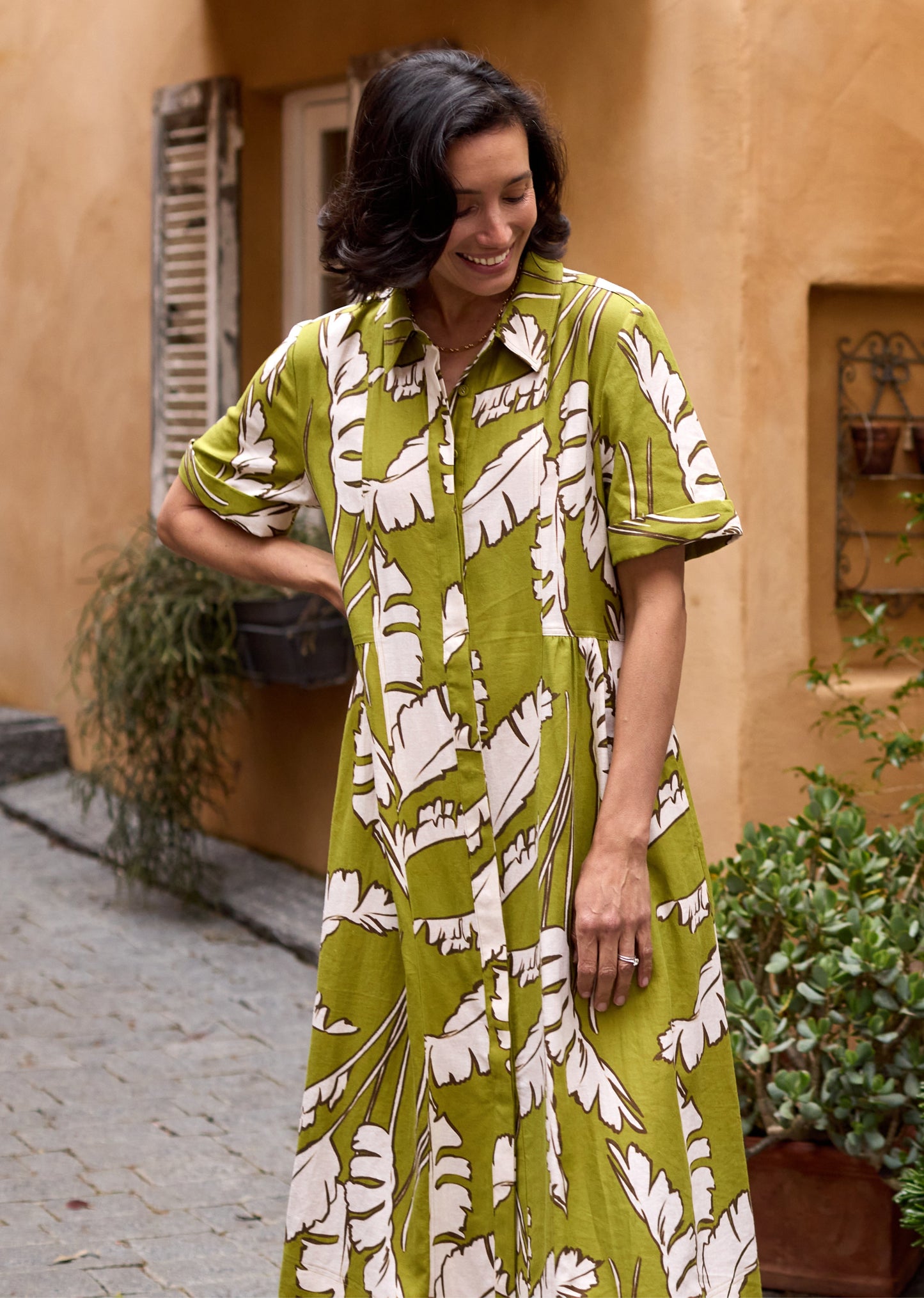 GISELLE SHIRTDRESS - ANOUK PRINT - PETITE