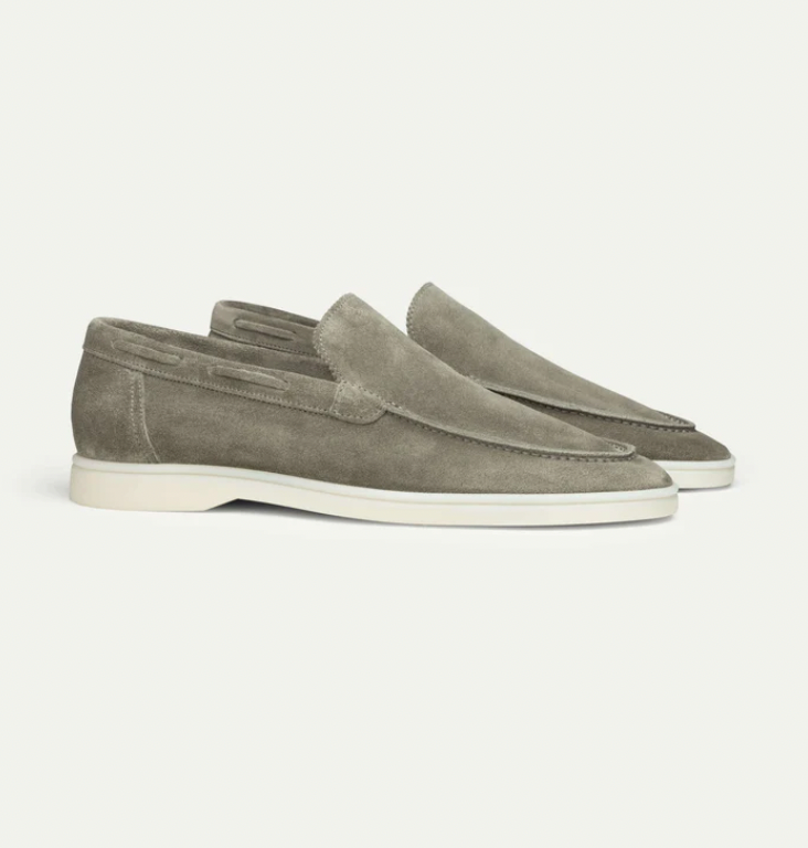 Men’s Suede Slip-On Loafers Smart Casual Driving Shoes