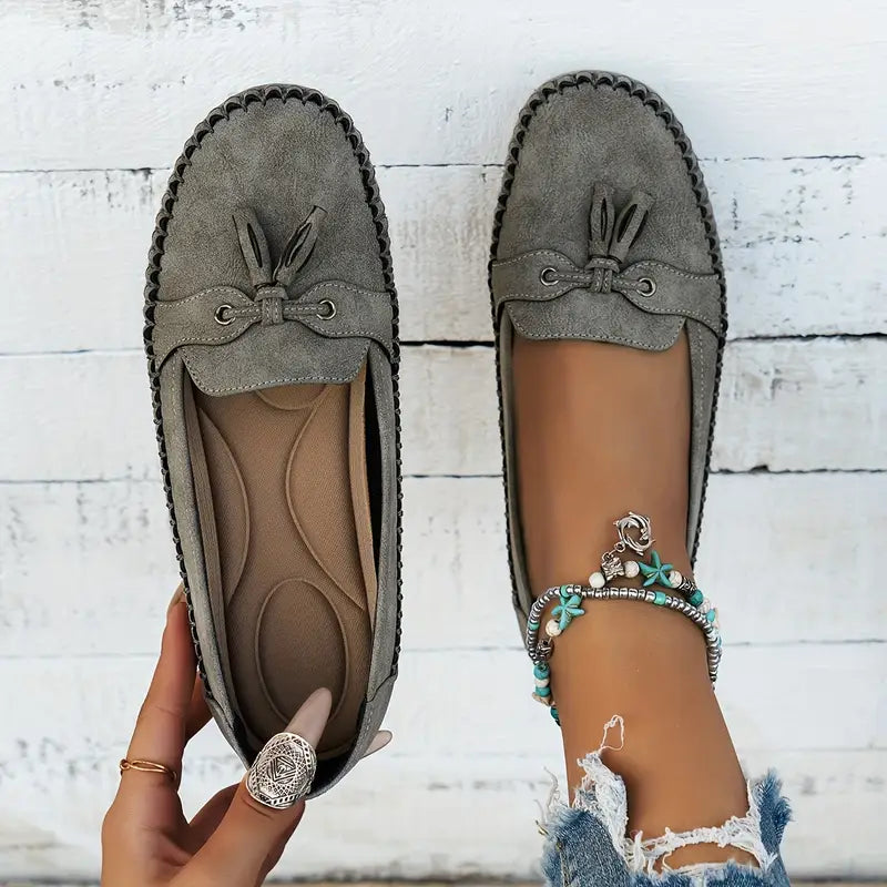 Goldenshore Women's Soft Slip-On Loafers - Casual Walking Flats & Comfortable Lightweight Shoes