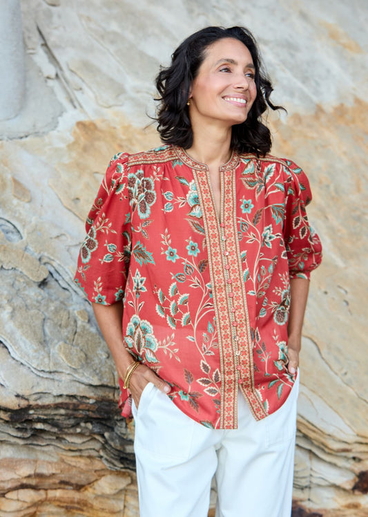 CATALINA BLOUSE - POSEY PRINT