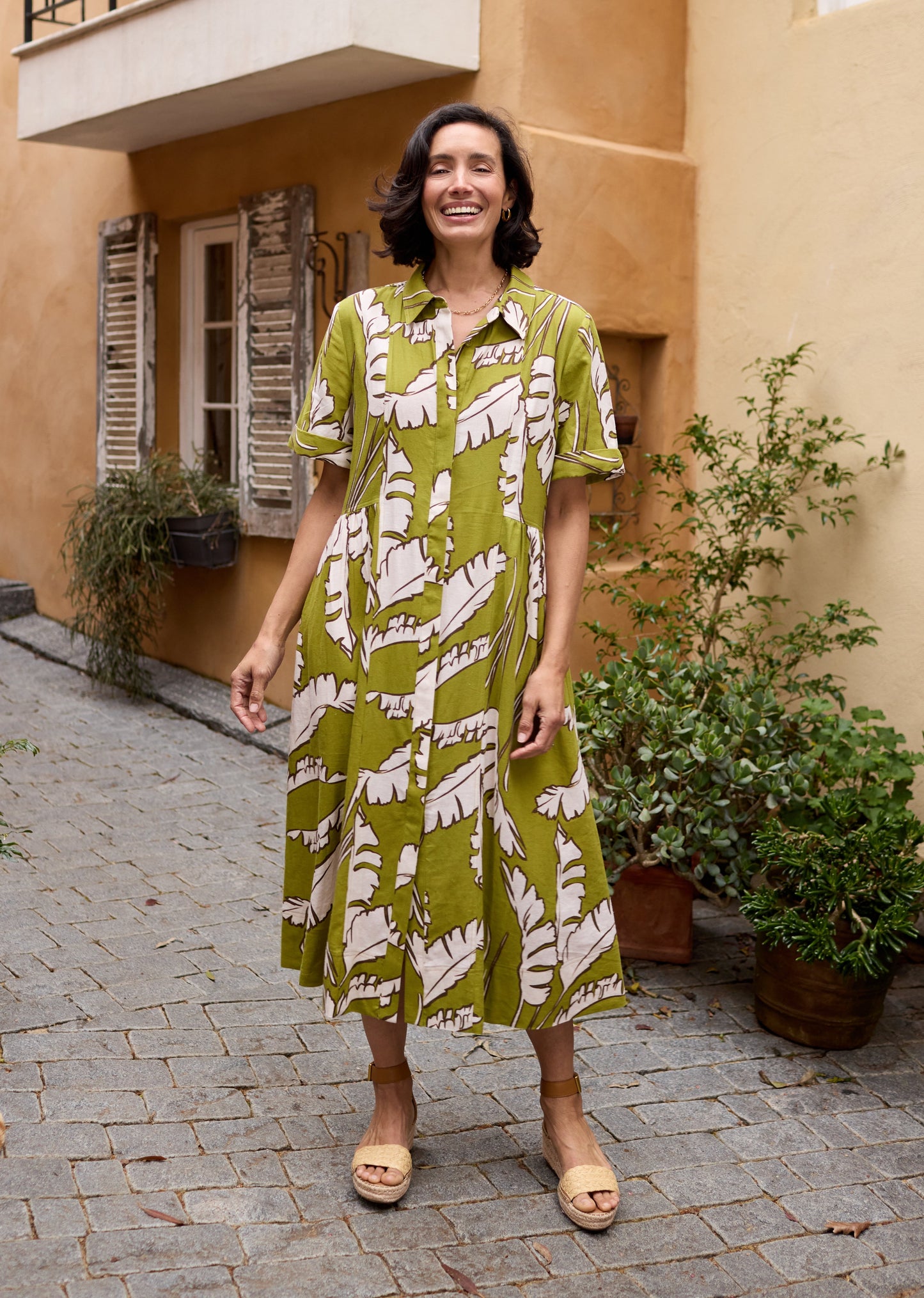 GISELLE SHIRTDRESS - ANOUK PRINT - PETITE