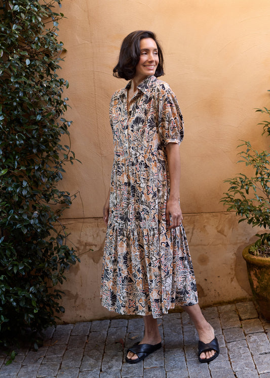 MARNIE PRINT DRESS - ZAHARA PRINT - PETITE