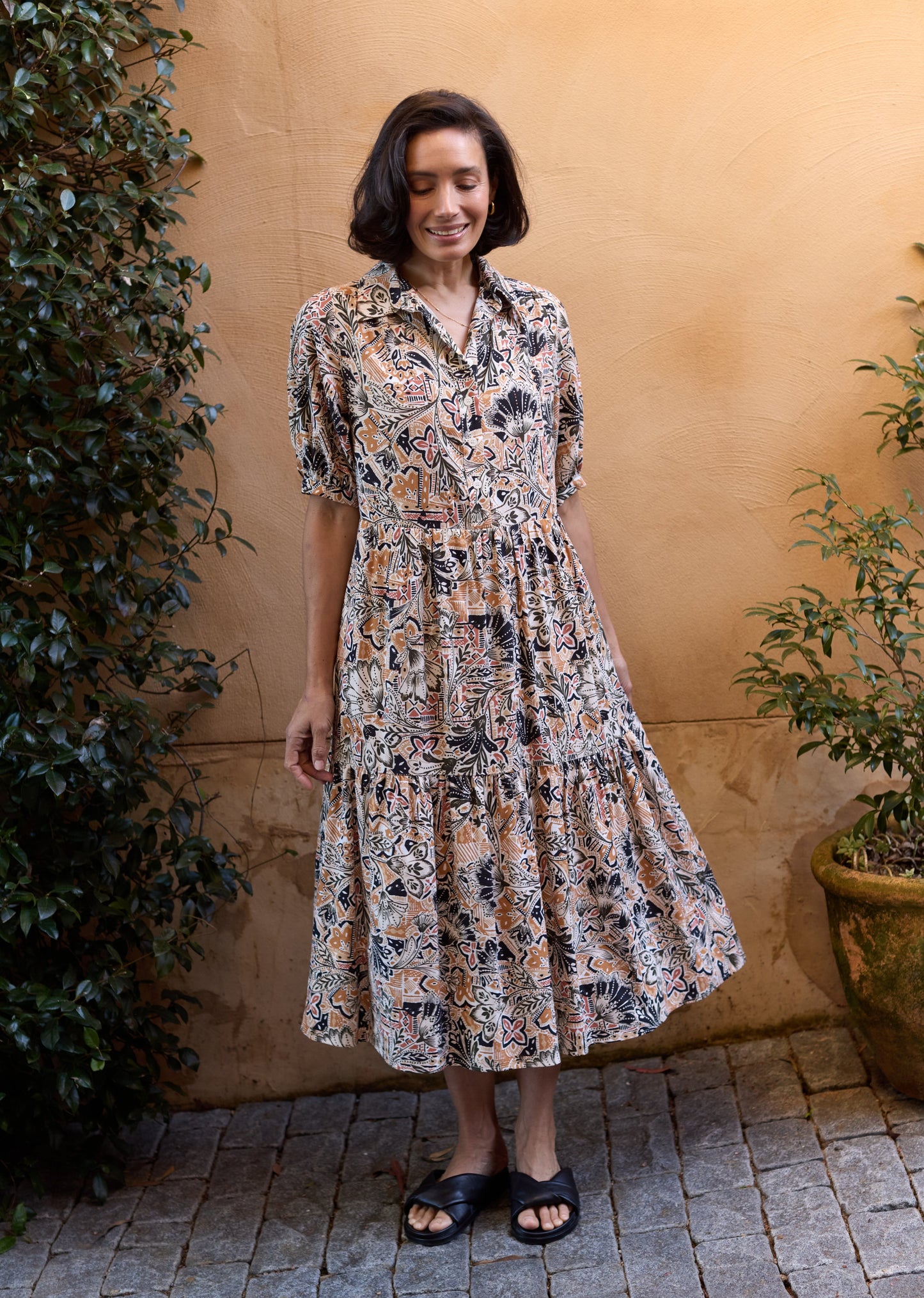 MARNIE PRINT DRESS - ZAHARA PRINT - PETITE
