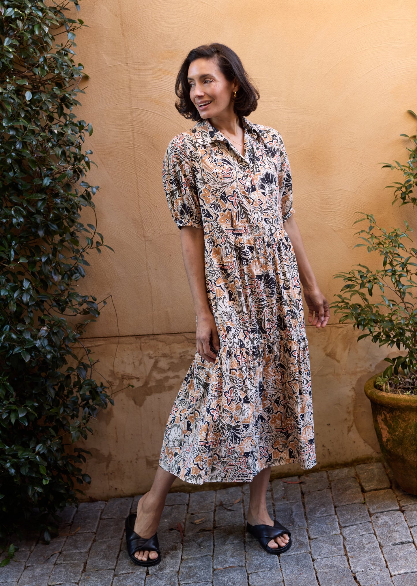 MARNIE PRINT DRESS - ZAHARA PRINT - PETITE
