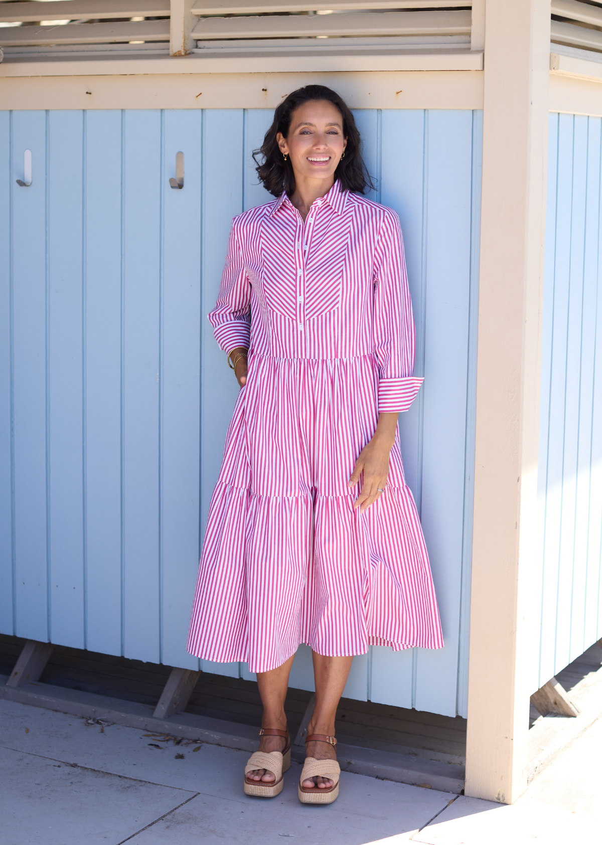 JASMINE SHIRTDRESS - BERRY