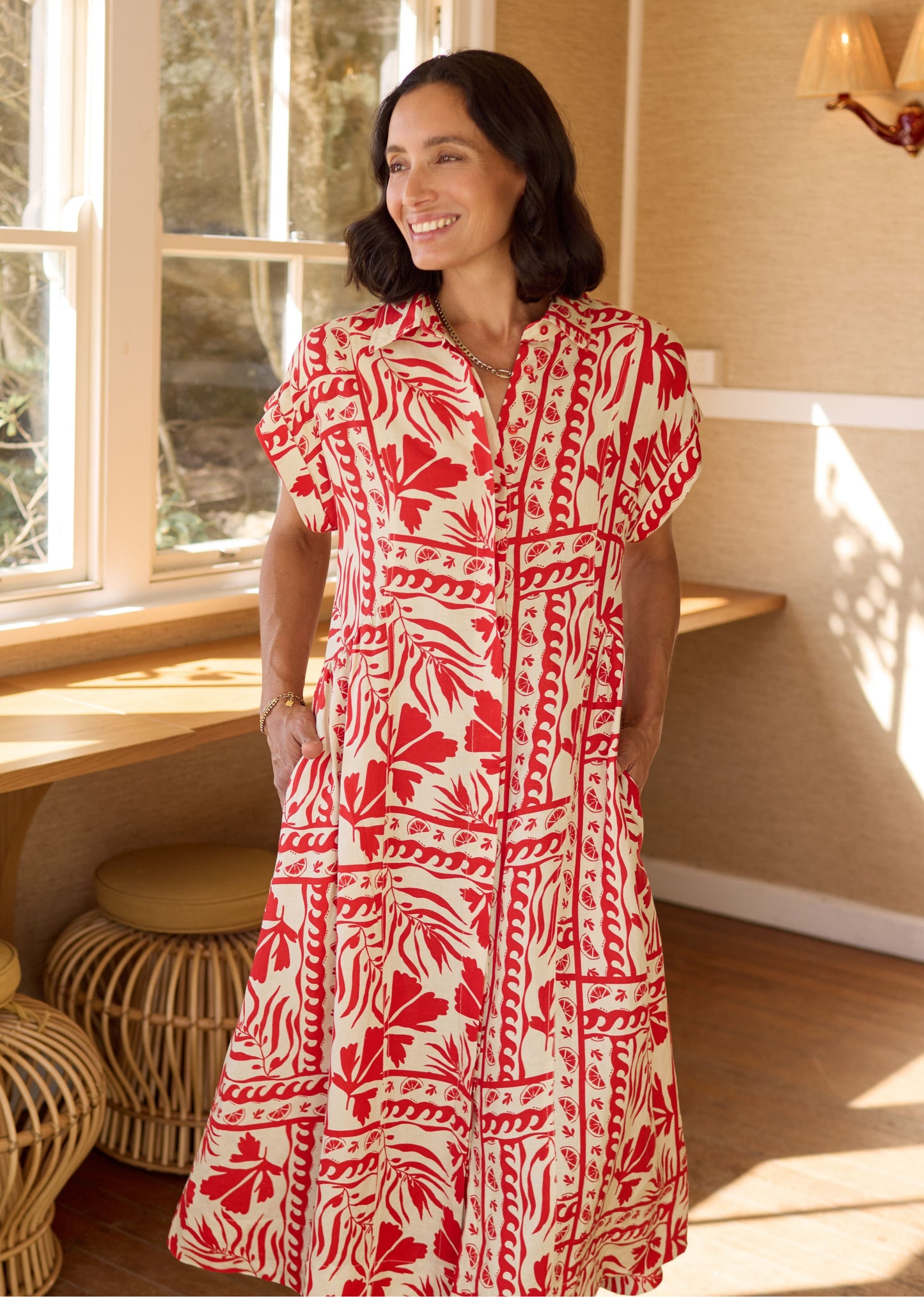 MARGOT SHIRTDRESS - SOLEIL PRINT