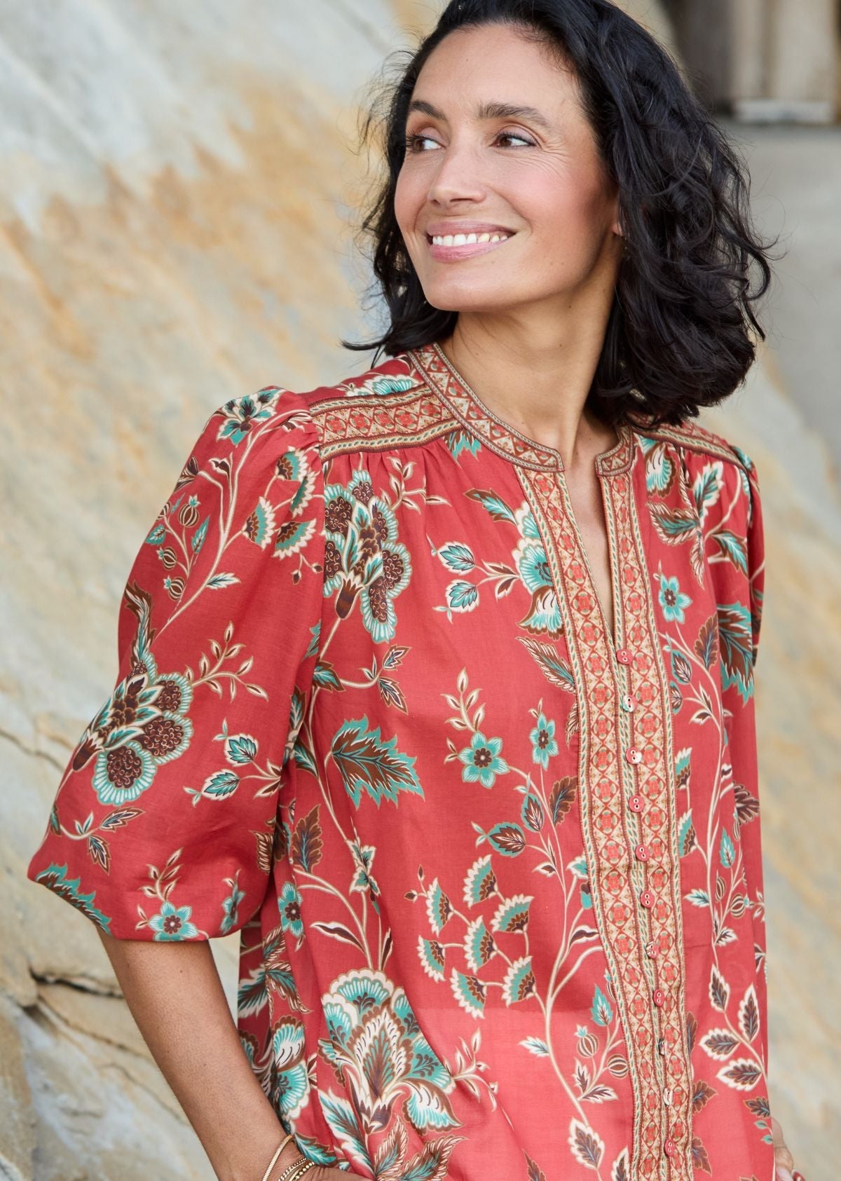 CATALINA BLOUSE - POSEY PRINT