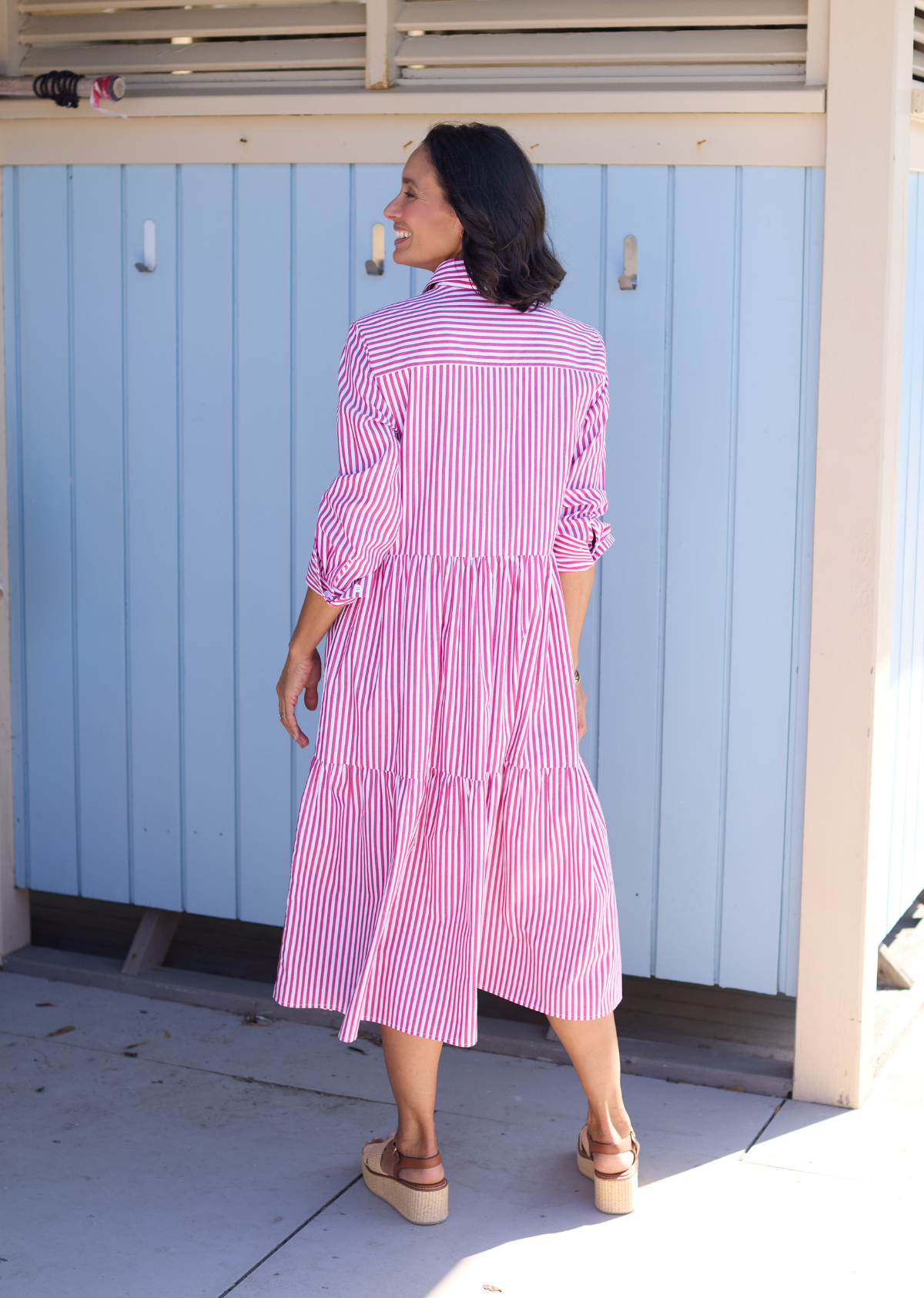 JASMINE SHIRTDRESS - BERRY