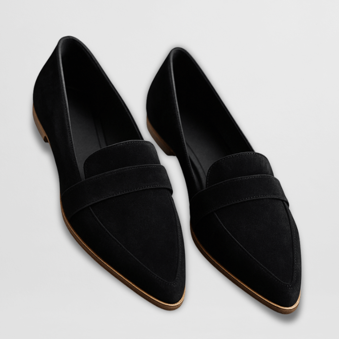 Goldenshore Women's Soft Suede Loafers - Pointed Toe Casual Walking Flats, Classic Driving Shoes