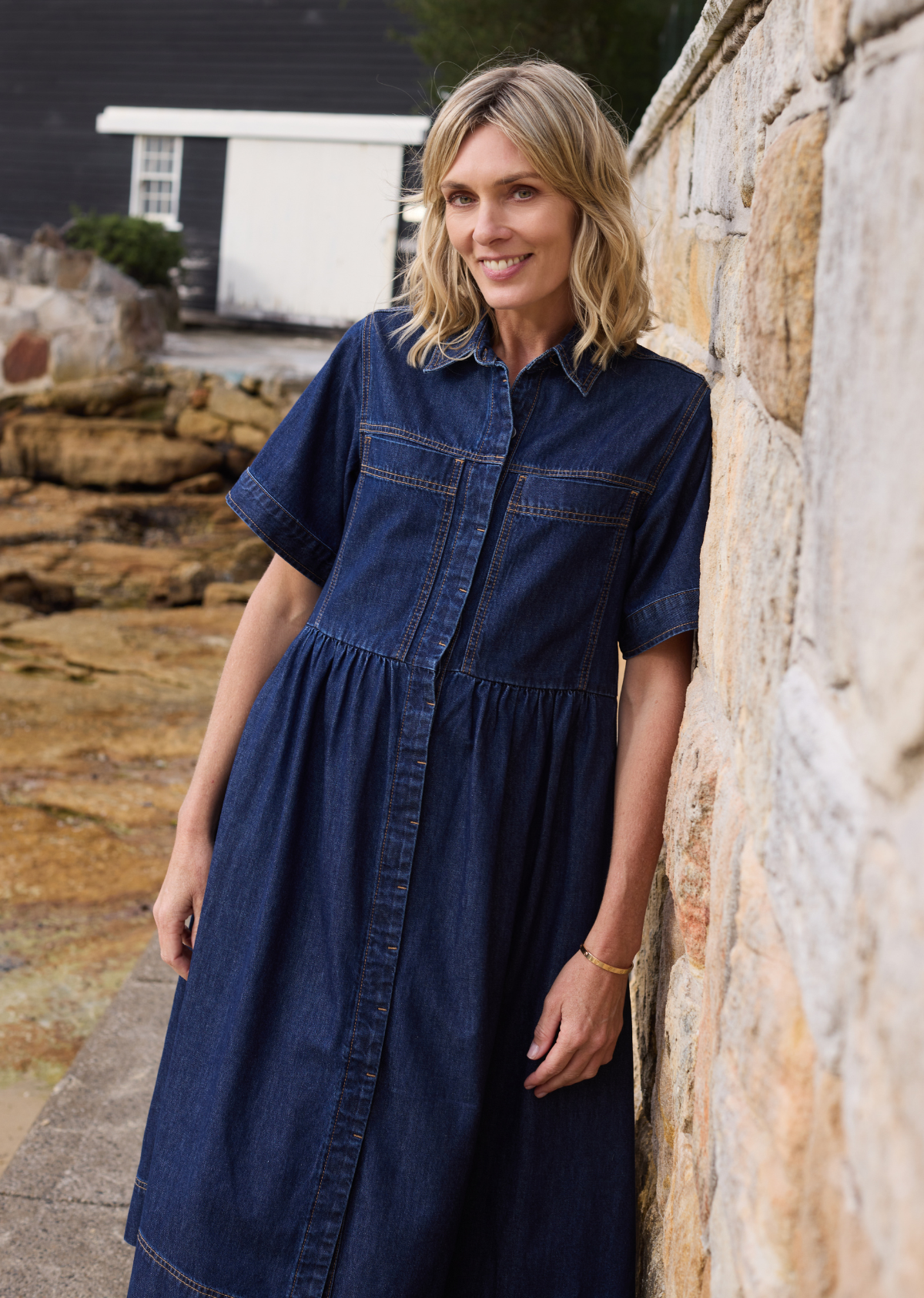 HARLEY DENIM DRESS - INDIGO