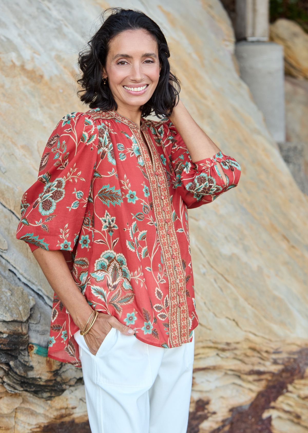 CATALINA BLOUSE - POSEY PRINT