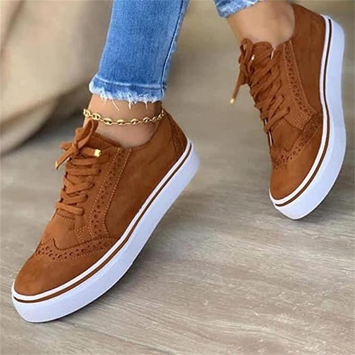 Goldenshore Women's Comfortable Slip-On Sneakers - Casual Platform Walking Shoes, Canvas Style