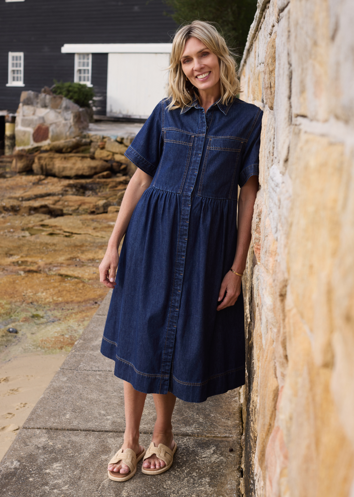 HARLEY DENIM DRESS - INDIGO