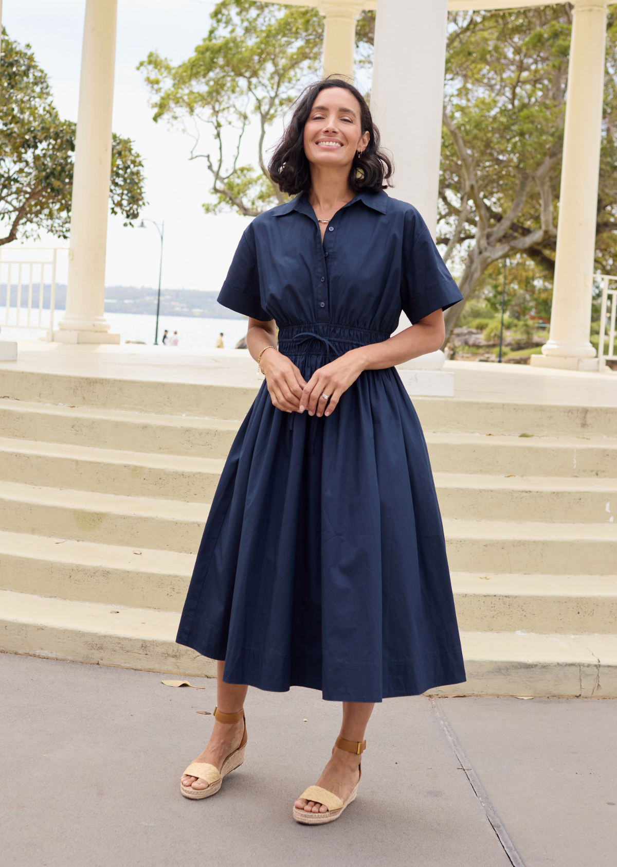 MINETTE SHIRTDRESS - FRENCH NAVY
