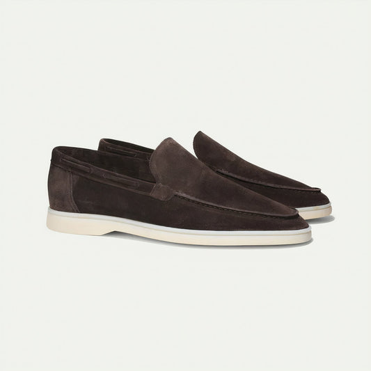 Men’s Suede Loafers – Elegant Comfortable Classic Slip On Smart Casual Versatile Footwear