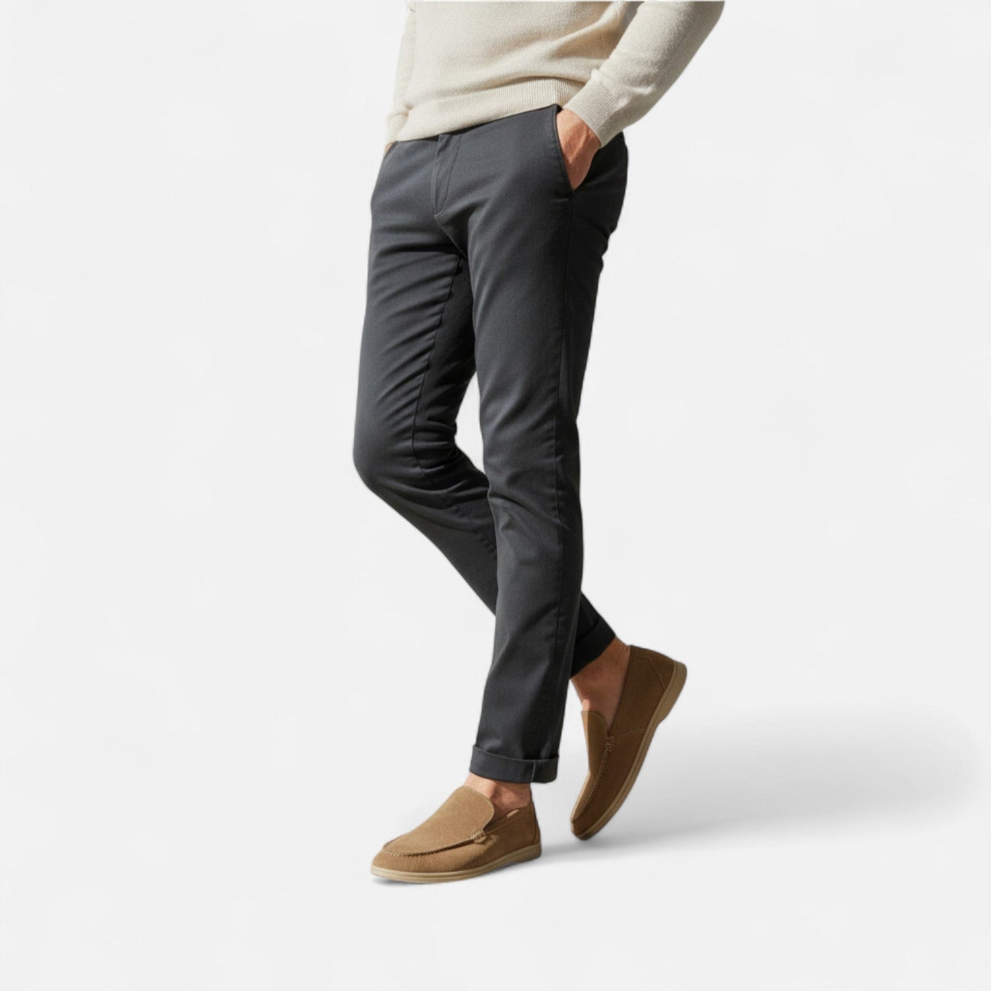 Valmonti | Man’s Old Money Suede Loafers