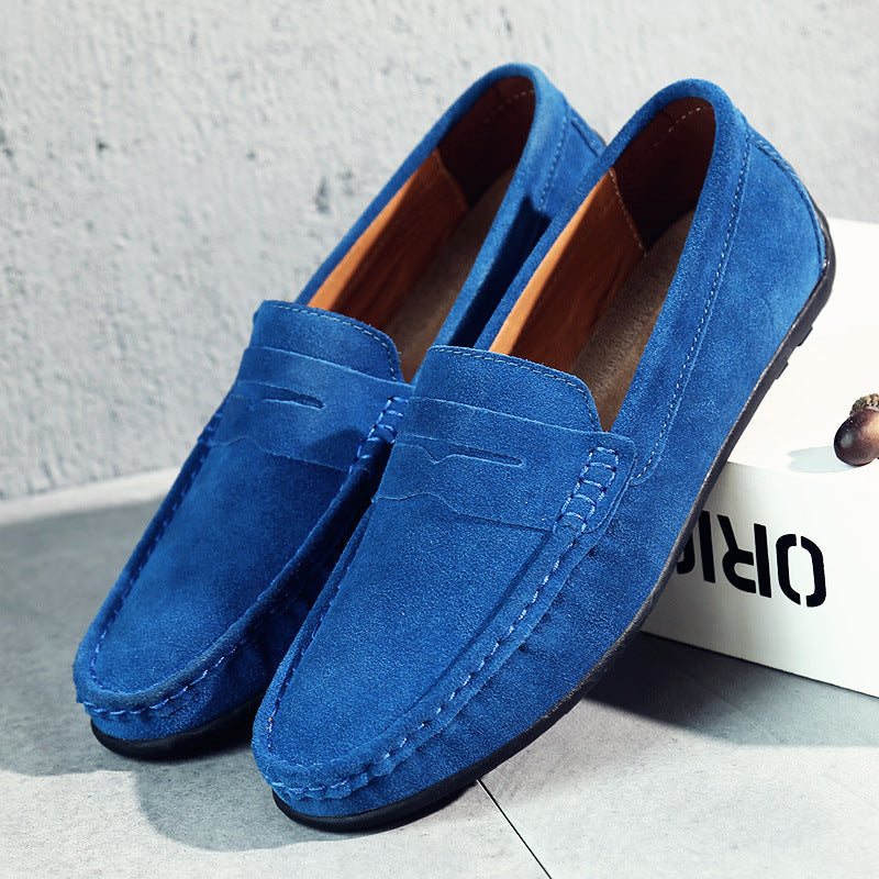 Men’s Suede Penny Loafers Refined Slip-On Casual Shoes
