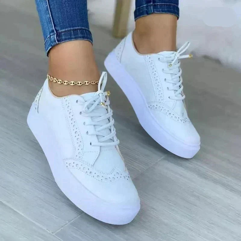 Goldenshore Women's Comfortable Slip-On Sneakers - Casual Platform Walking Shoes, Canvas Style