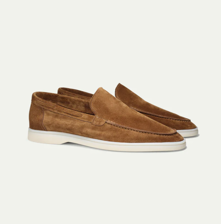 Men’s Suede Slip-On Loafers Smart Casual Driving Shoes
