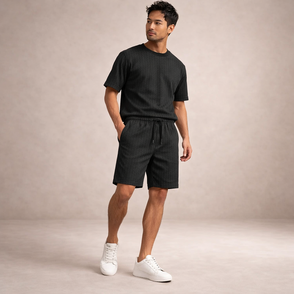 Men’s Drawstring Linen Summer Shorts Casual Relaxed Fit