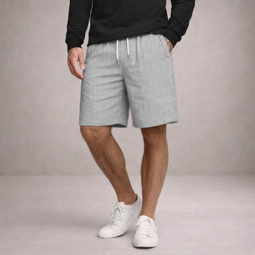 Men’s Drawstring Linen Summer Shorts Casual Relaxed Fit