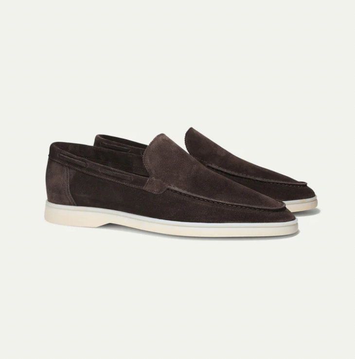 Men’s Suede Slip-On Loafers Smart Casual Driving Shoes
