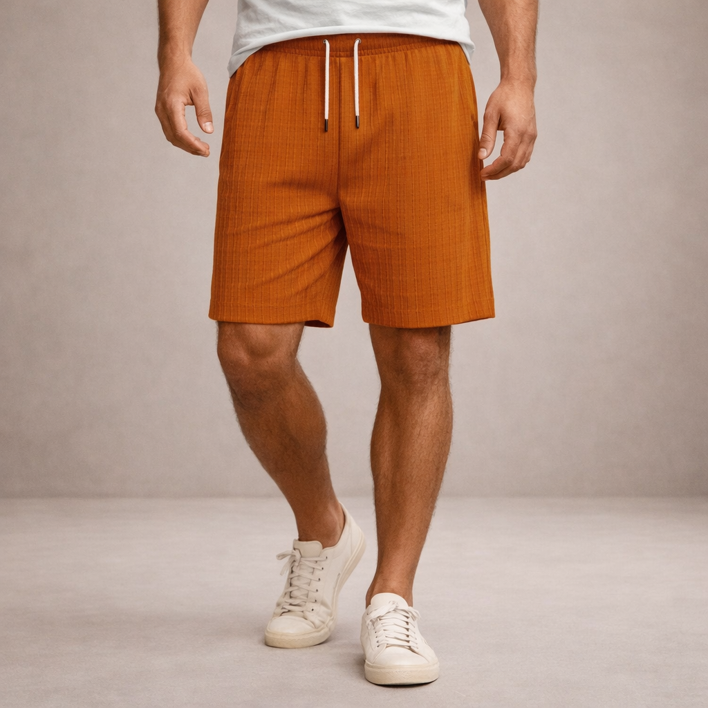 Men’s Drawstring Linen Summer Shorts Casual Relaxed Fit