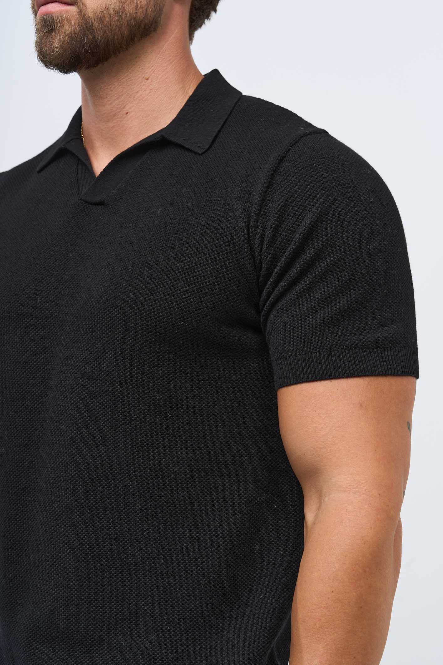 Golden Shore Men's Classic Pique Cotton Polo Shirt - Short Sleeve Slim Fit Summer Top, Classic Navy
