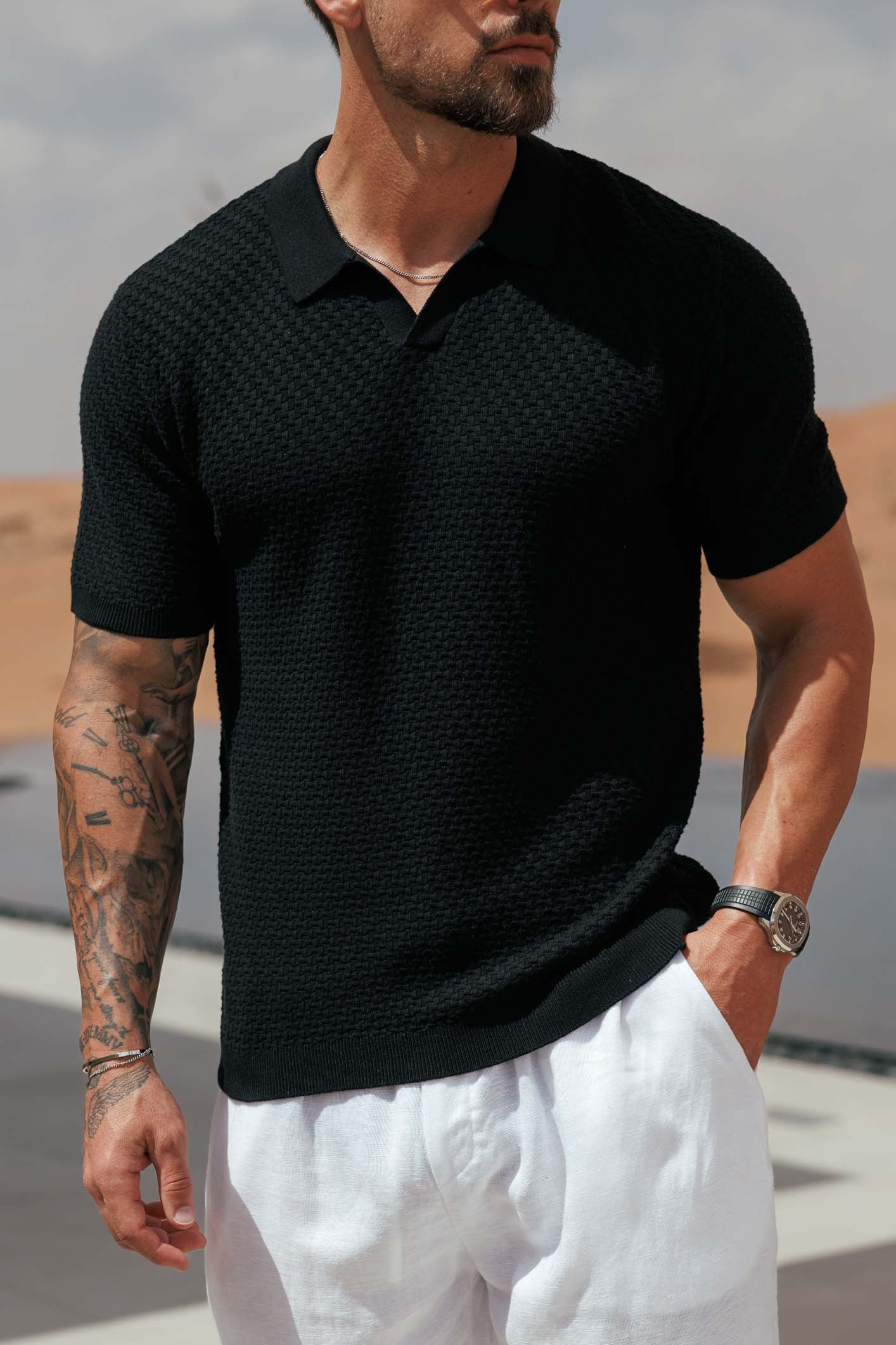 NOIR POLO - BLACK