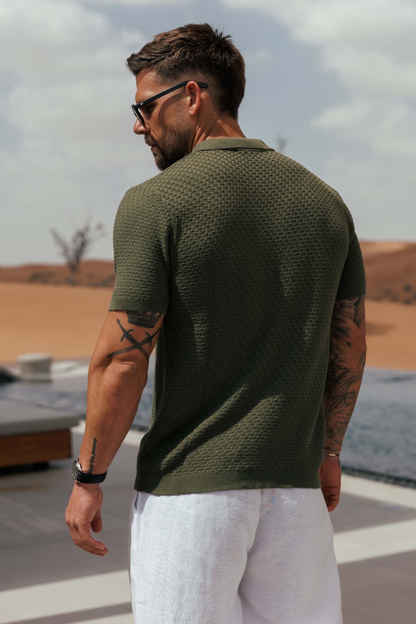 NOIR POLO - OLIVE