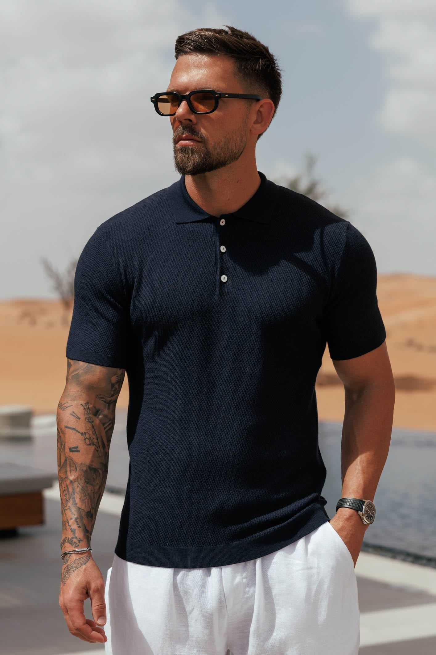 SANTAL POLO - NAVY