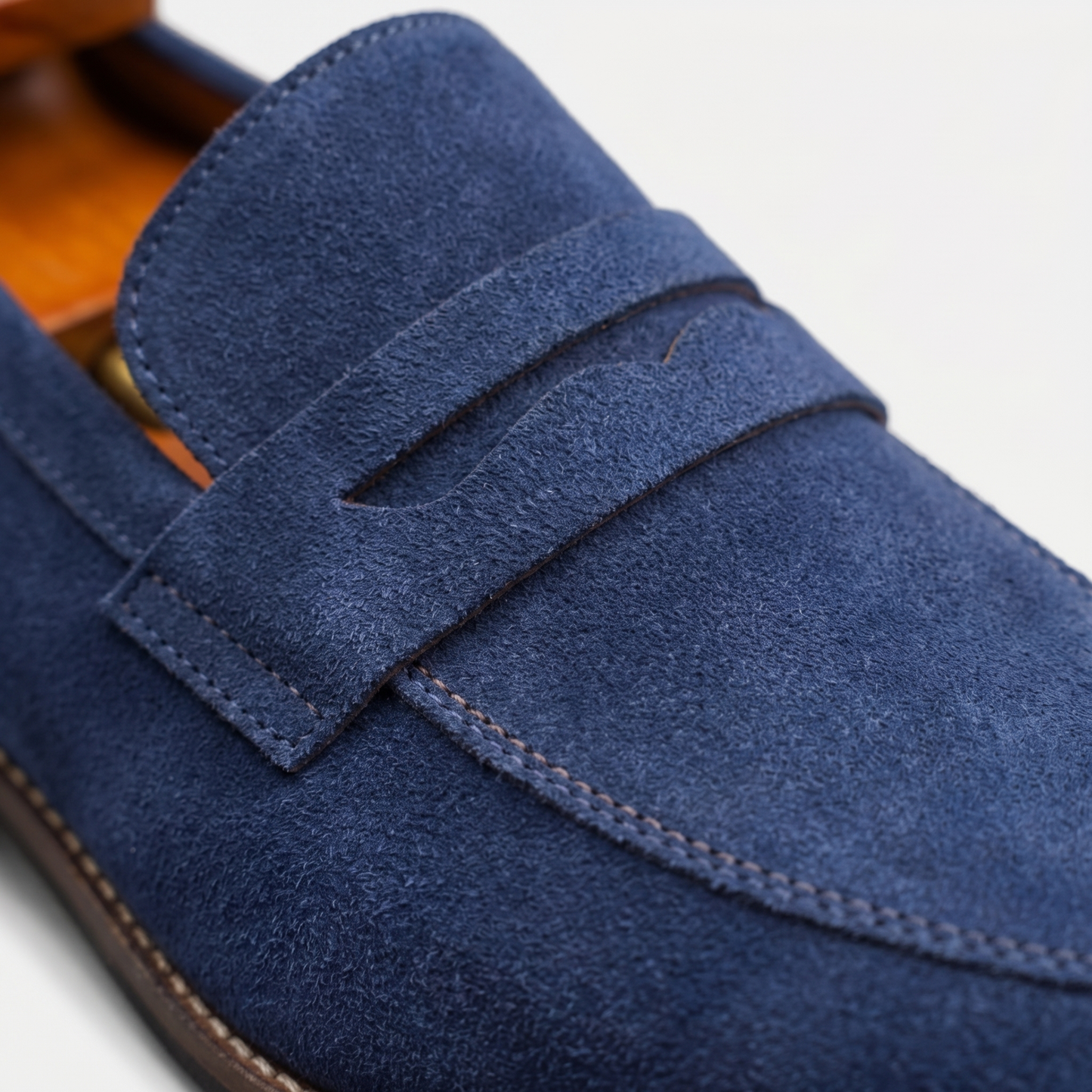 Men’s Suede Penny Loafers Classic Smart Slip-On Shoes